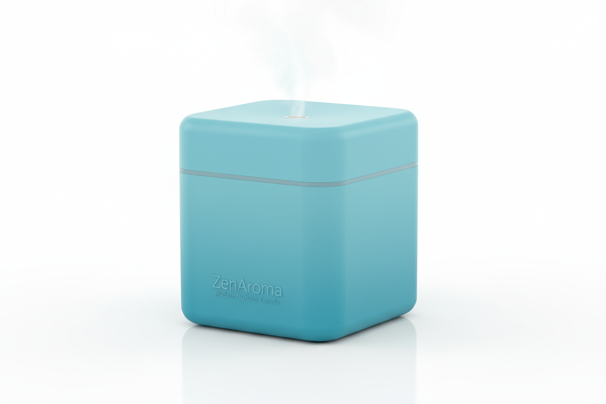 Diffuseur cube bleu